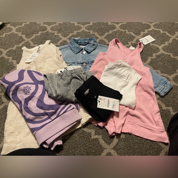 Zara Matching Sets 7 Piece For Girl Dresses 1 Tops 2 Pants 1